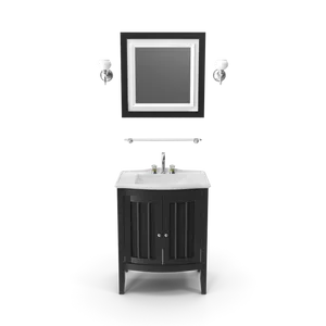 Wooden Bathroom Sink With Mirror